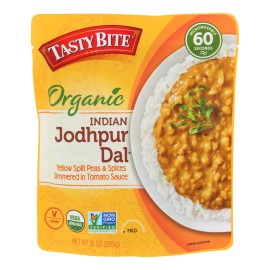 UD_Tasty Bite Organic Spicy Tomato and Red Chili Curry Case of 6-10 Ounces Green Lentils and Chana Dal Bulk Dried Food