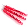 Pilot Acroball Knock Ballpoint Pen, 0.5mm, Red(BAB-15EF-RR), 3 pens per
