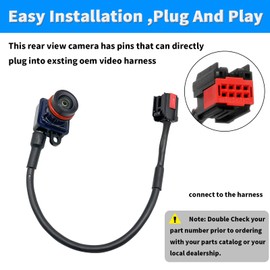 Rear View Back Up Camera Compatible with Maserati Ghibli 2013-2015 Maserati quattroporte 2013-2015 Replaces 178259