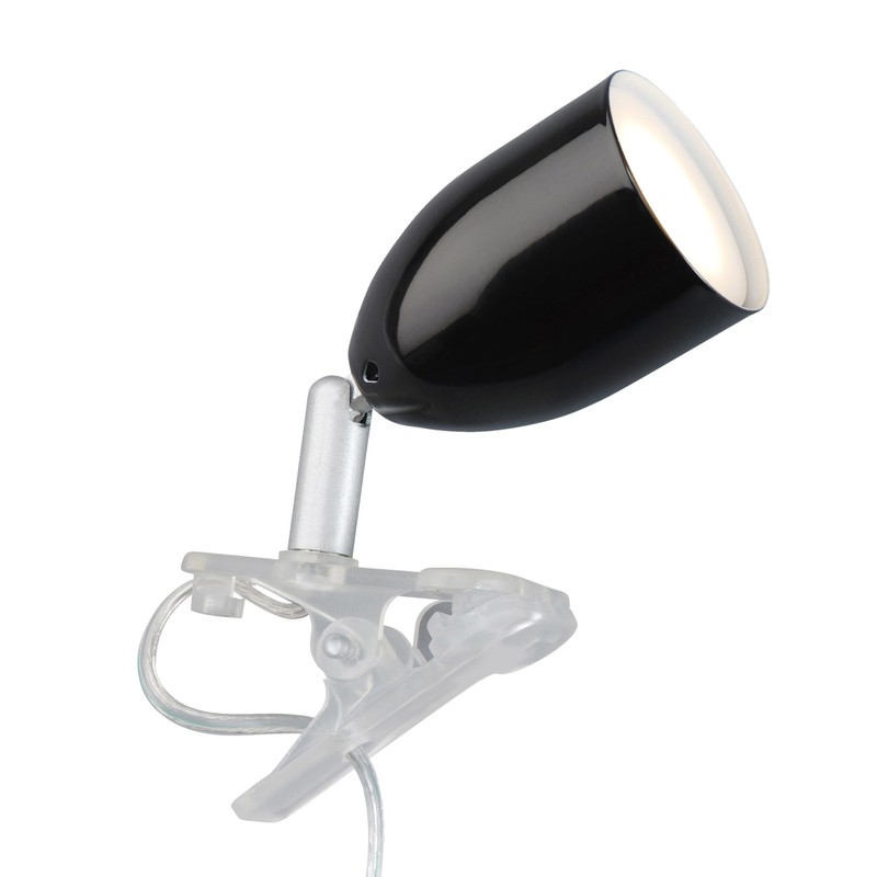 Lightbox Retro LED Clamp Lamp with Swivelling Head and Rocker