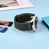 BISONSTRAP Nylon Watch Bands 22mm, Adjustable Braided Loop Straps for
