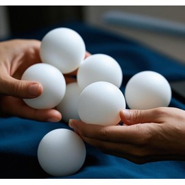 YYaaloa 30pcs Balls Table Tennis Balls Ping Pong Balls,40mm Table Tennis Ball Colorful Plastic Balls for Game,Party,DIY Arts Craft Pet Toy (White, 30pcs)