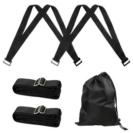 Moving Straps, Lifting Strap for 2 Movers, Easily Move, Lift, Carry Furniture, Mattress, Appliance, Heavy Object Without Back Pain Great Tool for Moving Bulky Items (Black)