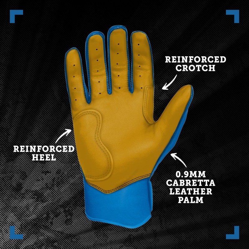 BRUCE BOLT オリジナルシリーズ ショートカフロイヤルバッティンググローブ ロイヤルXL