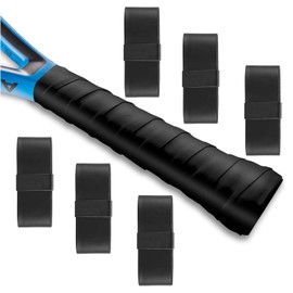 Wzenclave Cinta de Agarre para Raqueta de Tenis y 6 Cintas Antideslizantes Precortadas, Absorbente de Sudor, Protector de Empuñadura para Mayor Comodidad y Control