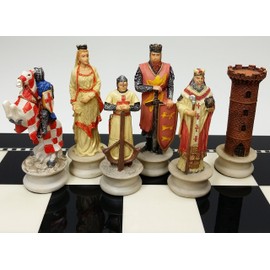Medieval Times Crusades Chess Men Set Arabians vs Christians Crusade - Sin tablero