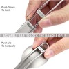 TITECOUGO Ultralight Foldable Cutlery Outdoor Camping Folding Titanium Spoon(18g)