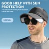 Sun Visor Hats Men, Adjustable Retractable Brim UV Protection Mesh