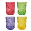 Bar Bespoke Coloured Tiki Shot Glasses 4 Pack