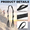 PATIKIL 22KN Adjustable Daisy Chain Yoga Extend Belt 1.1M, Nylon