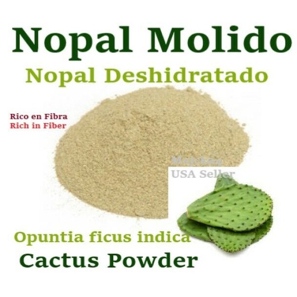 Nopal MOLIDO Deshidratado 4 oz FIBRA Hierbas Cactus Opuntia ficus indica Powder