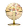 Antique World Globe, Rotable World Map With Metal Rack Educational