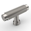Coinkoly 10 Pack Brushed Satin Nickel Knurled Cabinet Knobs for