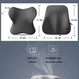 Unbranded Ultra Premium Plush Supportive Memory Foam Lumbar Cushion Suitable for Car Seat