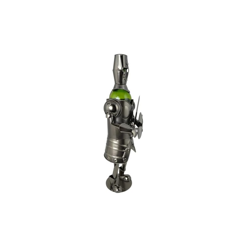 Wine Bottle Holder Knite 19" Tall with Bottle Stopper –
