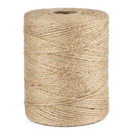 joycraft 984Feet Natural Jute Twine, 1.5mm Thin Brown Twine String, 2-Ply Christmas String, Craft String for Gardening, Gift Wrapping, DIY Crafts, Wedding