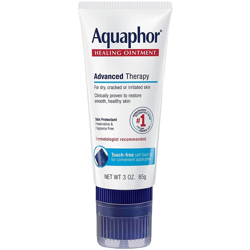 Aquaphor Healing Ointment Advanced Therapy Skin Protectant with Touch-Free Applicator,