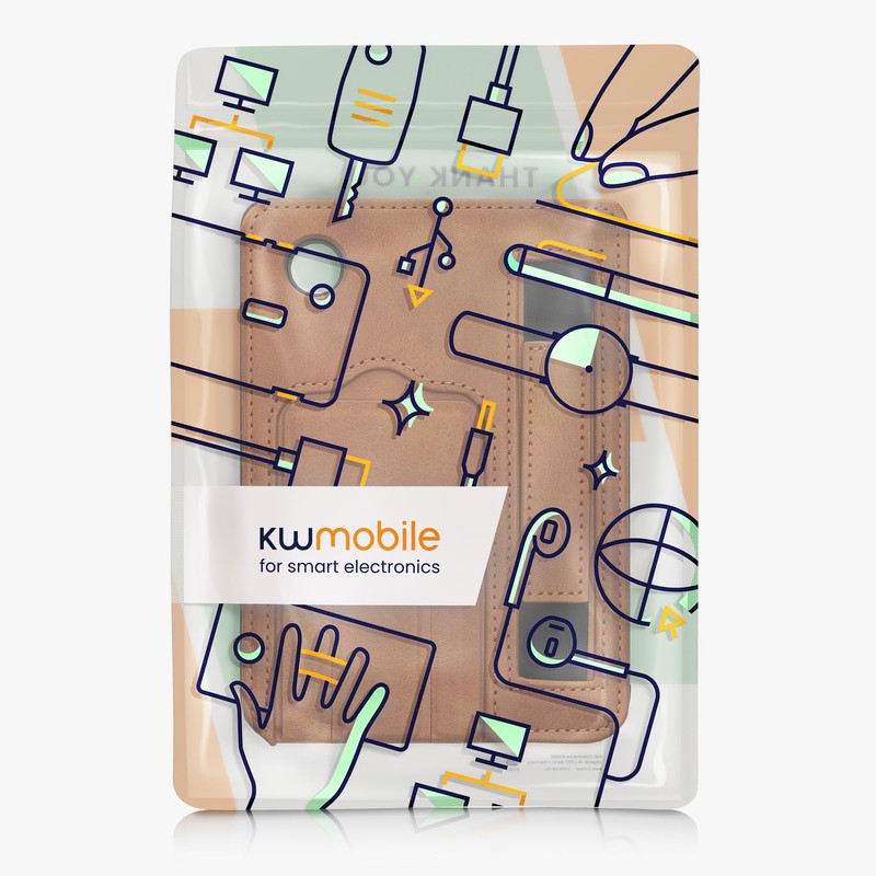 kwmobile Foldable PU Leather Cover and Stand for eReader Compatible