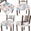 SearchI Stretch Dining Chair Seat Covers Set of 4, Soft