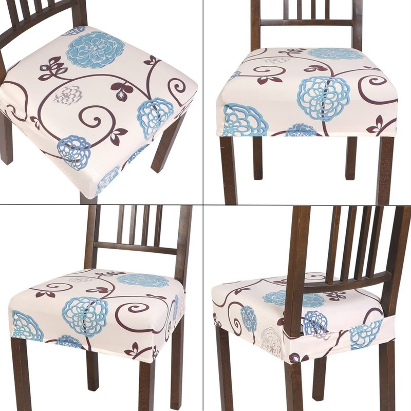 SearchI Stretch Dining Chair Seat Covers Set of 4, Soft