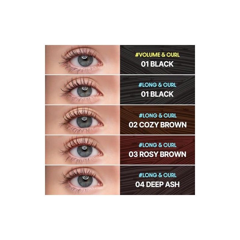 COSNORI Perfect Setting Waterproof Mascara Volume & Curl - Volumizing