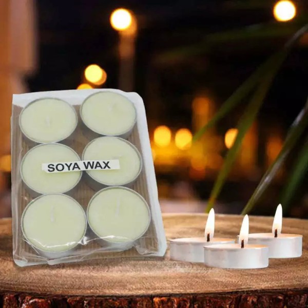 Incensesticks Soy Wax Tea light Candles ( 6 in 1