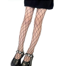 DANUOKU Girls Glitter Tights 2 Piece Set Kids Rhinestone Stockings Fishnet Stockings（Black-fishnet-large,8-12 Years）