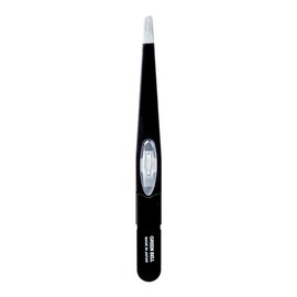 Amazing round black tweezers that won't slip off