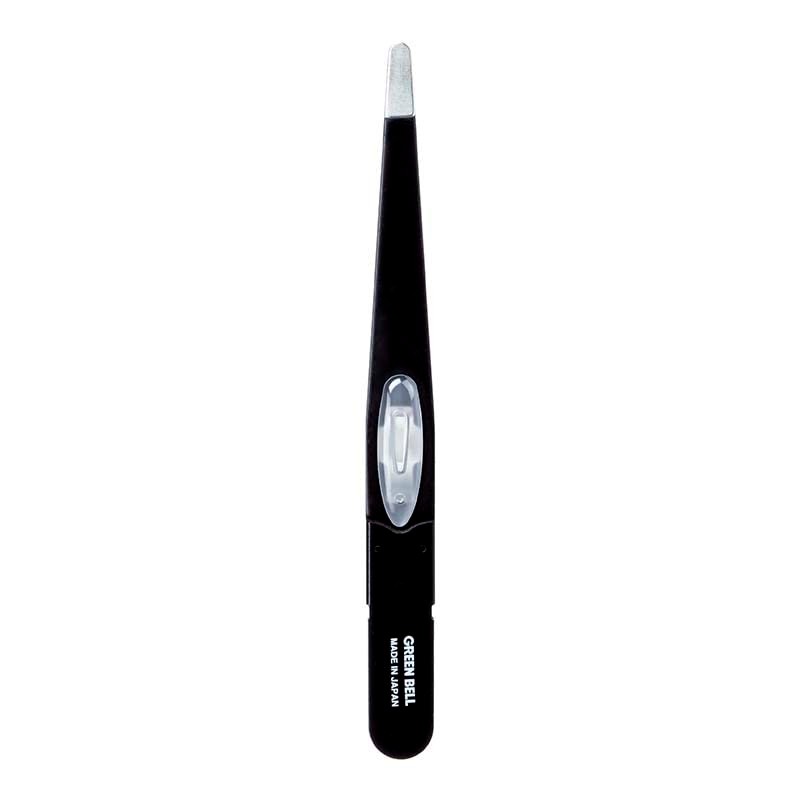 Amazing round black tweezers that won't slip off