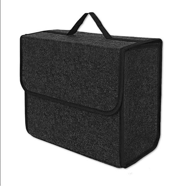 Trunk Car Storage Foldable Box Case Felt Storage Bag (Black)