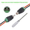 Aiqeer 16 Pairs RCA Connector Adapter Set, RCA Male Plug