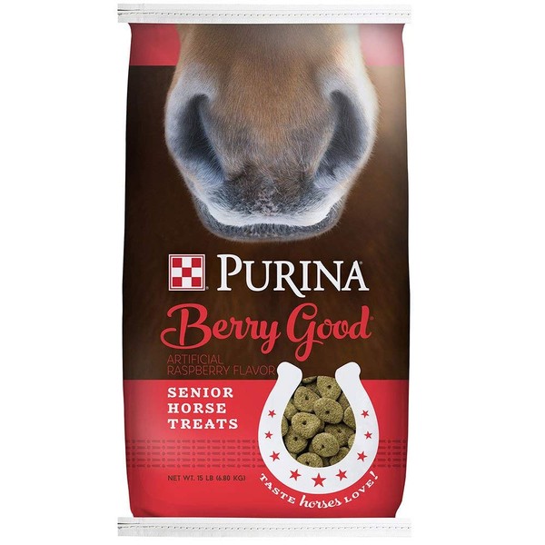 Purina Animal Nutrition Berry Good Senior Horse Treats 15lbs 15