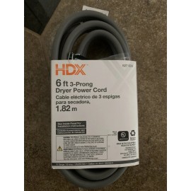 HDX 6 Ft. 10/3 3-Wire Dryer Cord