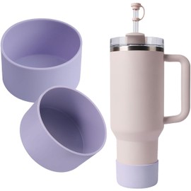 2pcs Silicone Boot for Owalas FreeSips Twists Water Bottle 24oz,Sport Water Bottle Bottom Sleeve Fits Owalas FreeSips Twists Cup Accessories,Anti-Slip Bottom Protective for Owalas FreeSips Twists