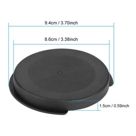 Guitar Soundhole Cover Guitar Soundhole Feedback Buffer Cover 86mm Palstic Soundhole Cover Accessory Musical Instrument Accessory (Black)
