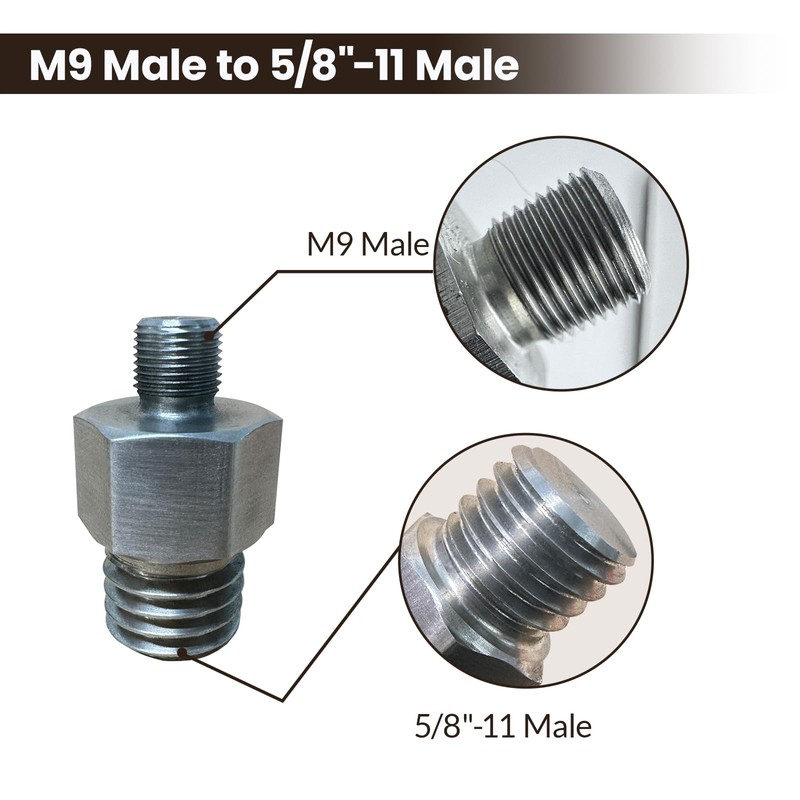 Buffing Polishing Kit for Milwaukee M12 Polisher/Sander,Includes M9 to 5/8-11