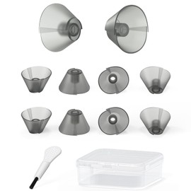 Hearing aid Tulip Domes for Resound Sure fit Standard Receiver BTE Hearing Amplifier Replacement Semi Open Earbuds with Carry Case (10pcs Pack)
