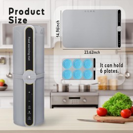 Aurelema Food Warming Mat, Electric Warming Tray for Buffets Fast Heating Fully Surface 9 Heat Setting 6 Hours Timer & Lock Roll up Silicone Food Warmer for Countertop Party Home Travel(Light Gray)