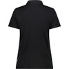CMP Polo Piquet in Tinta Unita, Donna, Nero-Graffite, 44