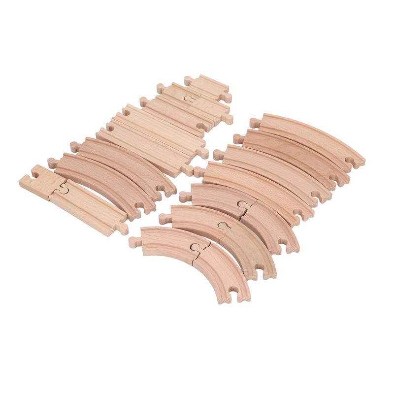 Wooden Train Track Set for Toddlers Assembly Kit Building Toys