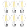 Ascher 60 Watt Equivalent, E26 LED Filament Light Bulbs, Daylight