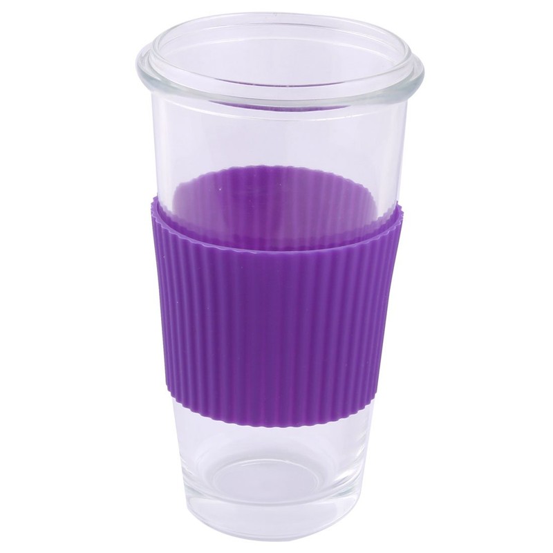 uxcell Silicone Nonslip Glass Bottle Mug Cup Sleeve Protector Cover