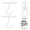 IWOWHERO 2 Pcs Heavy Duty Ceiling Hooks White Plant Hangers