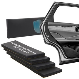 Garage Wall Protector, 4 Pack Garage Car Door Protector Bumper Guard for Car Doors Anti-Collision Waterproof Inflaming Ultra Self Adhesive EVA Foam for Warehouse (4 Pack: 16-17/32" x 5-29/32" x .79)