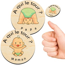 FANAOREN Geschenk zur Geburt, Mädchen, Jungen, Entscheidungsstück für neue Eltern, Geschenk für Babys, Holz, Geschenk zur Taufe, Mädchen, Jungen, Geschenk für junge Mama/Schwangere / zukünftiger