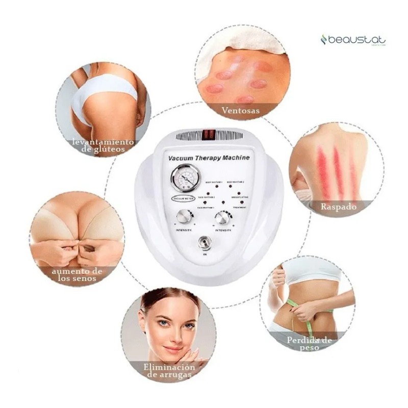 Maquina Terapia Ventosas Vacum Levanta Senos Gluteos Facial
