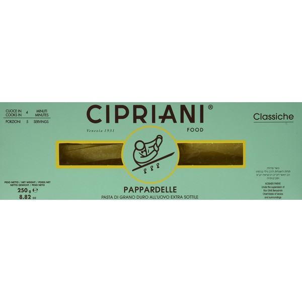 Cipriani Food Pappardelle Extra Thin Egg Pasta, 8.82 oz