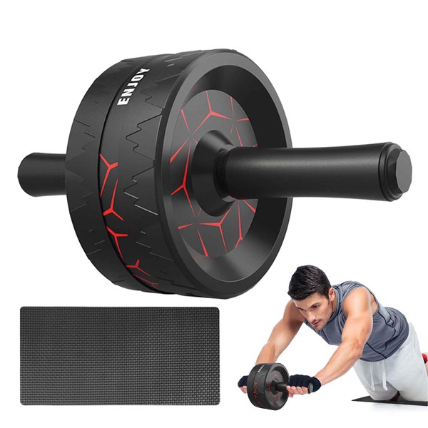 Exercise Wheels For Abs, Abs Workout Equipment With Knee Pad,