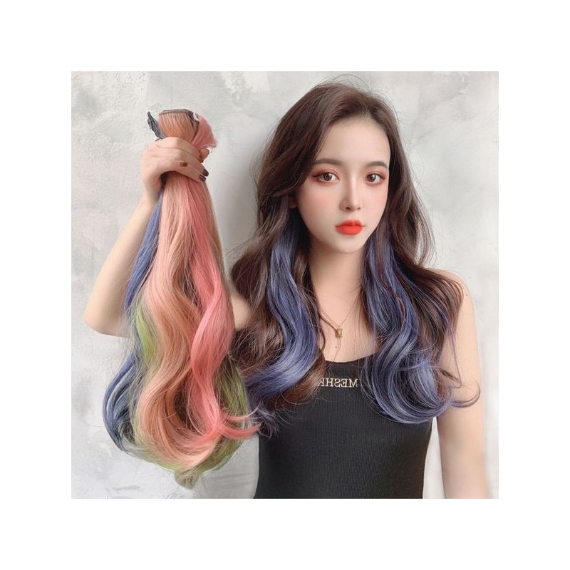 패션소품 롤링볼륨 포인트 컬러 헤어피스 붙임머리 OD-221026 Fashion Accessory Rolling