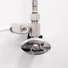 LUXE Bidet Metal T-adapter with Shut-off Valve for Hot Water,